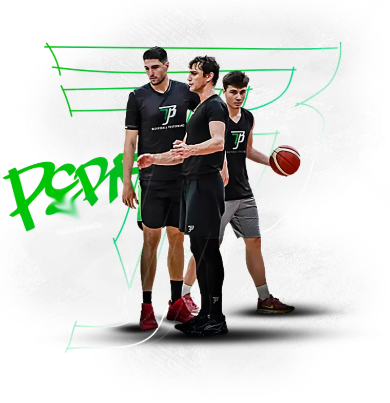 Três atletas da Just Ball caminhando juntos em quadra