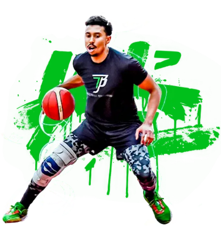 Atleta da Just Ball em treino individual com o coach