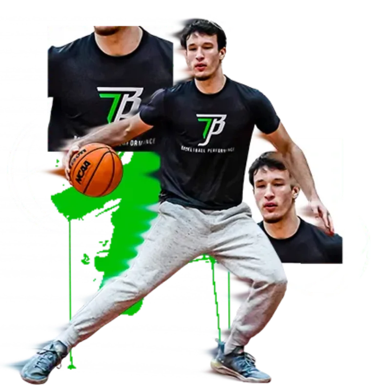 Atleta da Just Ball driblando em treino personalizado
